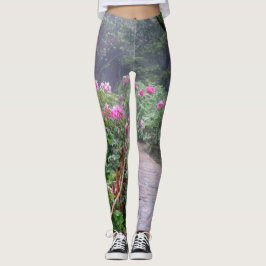 Garden Pathway in Bloom kreiert natürliche Farbe Leggings