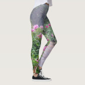 Garden Pathway in Bloom kreiert natürliche Farbe Leggings (Rechts)