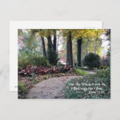 Garden Pathway Religious Script Postkarte (Vorne/Hinten)