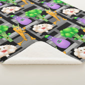 Garden Pattern 2 Sherpa Blanket Sherpadecke (3/4)