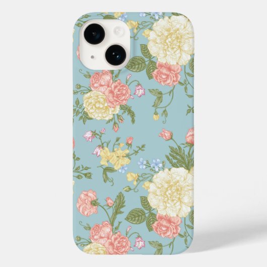 Garden Peony Floral Pattern Case-Mate iPhone Hülle (Rückseite)