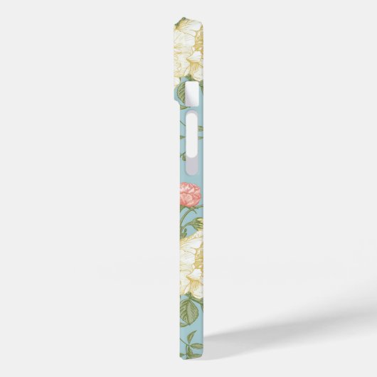 Garden Peony Floral Pattern Case-Mate iPhone Hülle (Rückseite / Links)