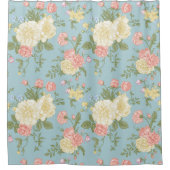 Garden Peony Floral Pattern Duschvorhang (Vorderseite)