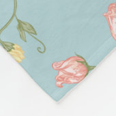 Garden Peony Floral Pattern Fleecedecke (Ecke)