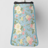 Garden Peony Floral Pattern Golf Headcover (Rotieren 90)