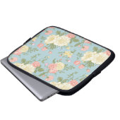 Garden Peony Floral Pattern Laptopschutzhülle (Vorne Knopf)