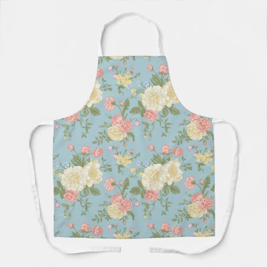 Garden Peony Floral Pattern Schürze (Vorderseite)
