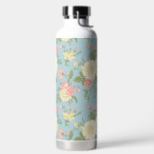 Garden Peony Floral Pattern Trinkflasche (links)