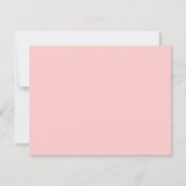 Garden Peony Pink Wedding RSVP Card Karte (Rückseite)