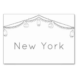 Garden Picnic Minimalistisch Black and White Weddi Tischnummer