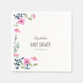 Garden Pink Blume Serviette (Vorderseite)