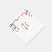 Garden Pink Blume Serviette (Ecke)