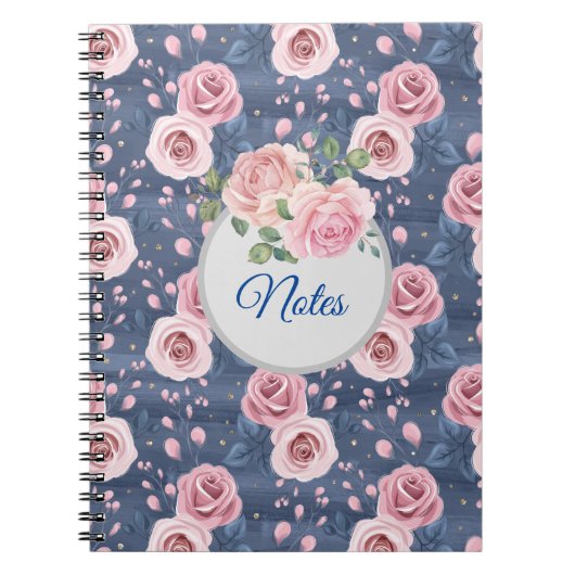 Garden Pink Roses Notizblock (Vorderseite)
