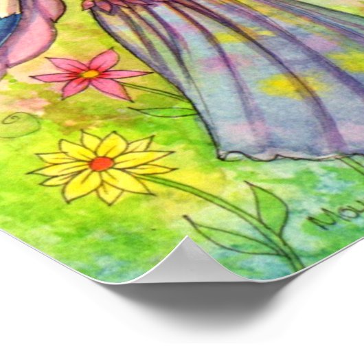 Garden Pixie Fairy Poster (Ecke)