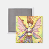 Garden Pixie Fairy und Ladybug Magnet (Vorderseite/Rückseite)