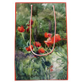 Garden Poppies (von Mildred Anne Butler) Mittlere Geschenktüte (Rückseite)