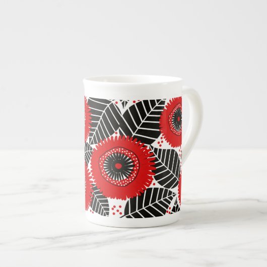 Garden Poppy Blume Tasse (Vorderseite Rechts)