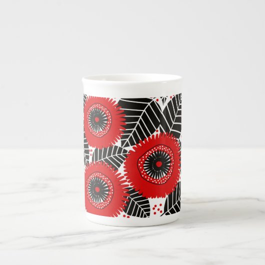 Garden Poppy Blume Tasse (Vorderseite)