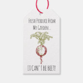 "Garden Produce Beet Puppe Custom Geschenkanhänger (Vorderseite)