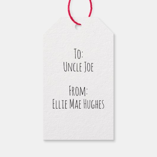 "Garden Produce Beet Puppe Custom Geschenkanhänger (Rückseite)