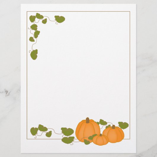Garden Pumpkins Paper (Vorderseite)