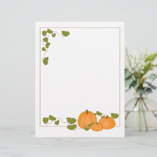 Garden Pumpkins Paper (Stehend Vorderseite)