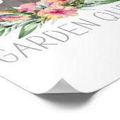 Garden Queen Boho Watercolor Gardener Poster (Ecke)