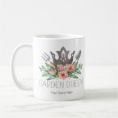 Garden Queen Boho Watercolor Gardener Tasse (Links)