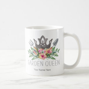 Garden Queen Boho Watercolor Gardener Tasse