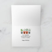 Garden Quote Never to old Birthday Humor Karte (Innenseite)