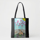 Garden Rabbit Tote Bag Tasche (Vorderseite)