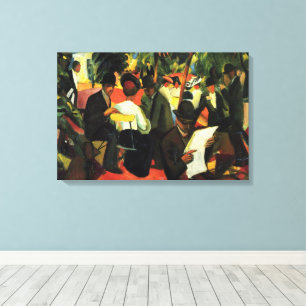 Garden Restaurant by August Maki, Vintage Art Leinwanddruck