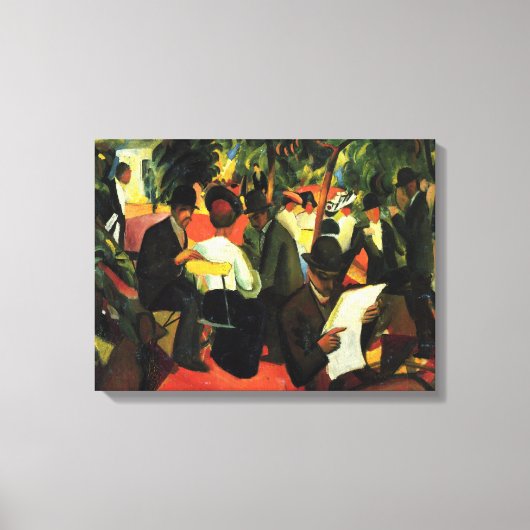 Garden Restaurant by August Maki, Vintage Art Leinwanddruck (Vorderseite)