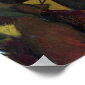 Garden Restaurant mit August Macke. Vintage Kunst Poster (Ecke)