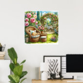 Garden Retreat Landschaft 2 Poster (Heimbüro)