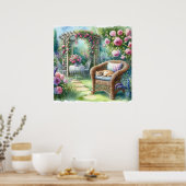 Garden Retreat Landschaft 4 Poster (Küche)