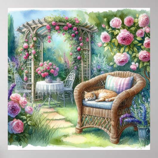 Garden Retreat Landschaft 4 Poster (Vorne)