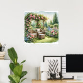 Garden Retreat Landschaft 6 Poster (Heimbüro)