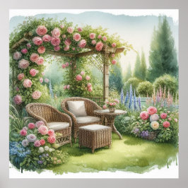 Garden Retreat Landschaft 6 Poster