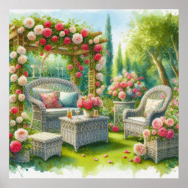Garden Retreat Landschaft 7 Poster
