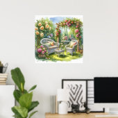 Garden Retreat Landschaft 8 Poster (Heimbüro)