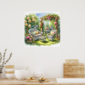 Garden Retreat Landschaft 8 Poster (Küche)