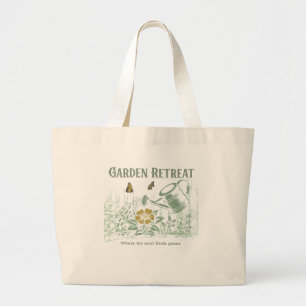 Garden Retreat - Wo mein Soul Ruhe findet Jumbo Stoffbeutel