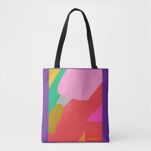 Garden Riff Violette Einkaufstasche Tasche (Vorderseite)