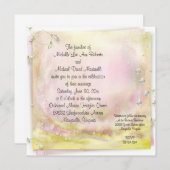 Garden Romance Platz Hochzeitsfeier Einladung (Vorne/Hinten)