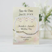 Garden Romance Save the Date (Stehend Vorderseite)