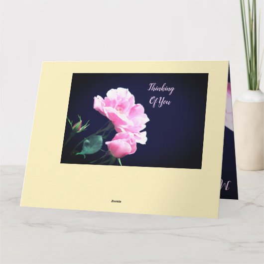 Garden Rose Beileid Karte (Rückseite)