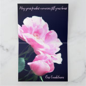 Garden Rose Beileid Karte (Innenseite)