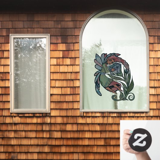 Garden Rose Fairy Fensteraufkleber (Fenster Zuhause)