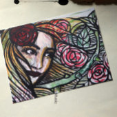 Garden Rose Goddess Rose Garden Postkarte